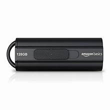 Amazon Basics 128GB Ultra Fast USB 3.1 Flash Drive, Black