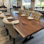 dining room live edge table
