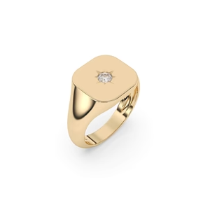 Gold signet ring