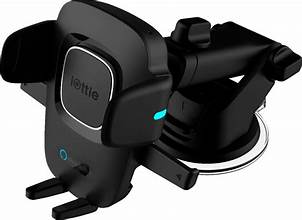 Streamlined Convenience: iOttie Wireless Car Charger Easy One Touch Wireless 2 Qi Charging CD Slot + Air Vent Combo Phone Mount