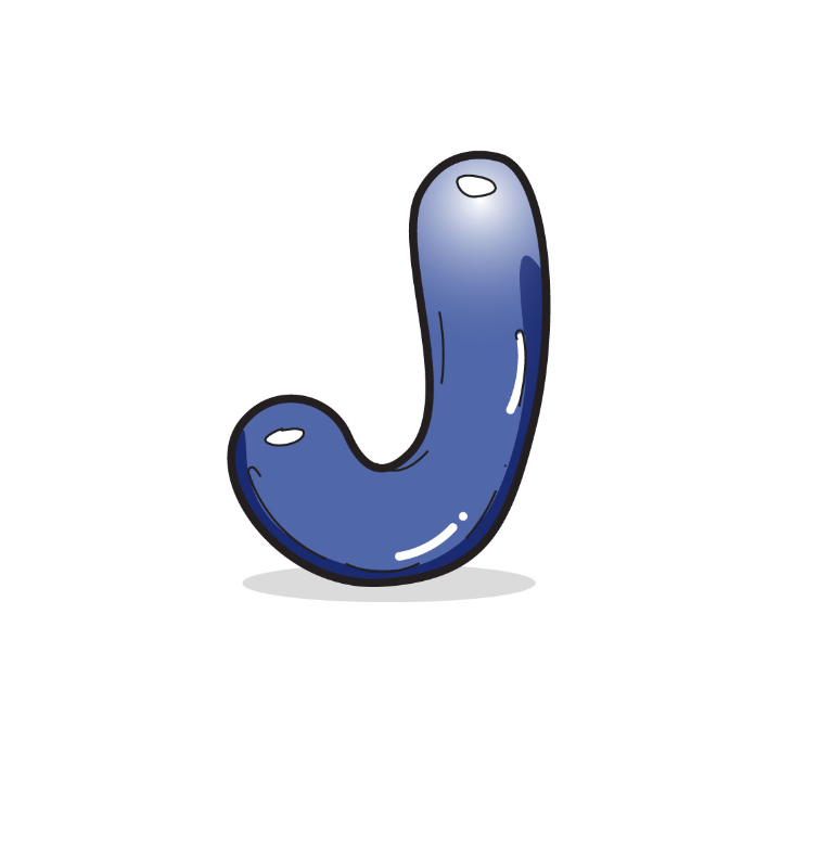 Bubble Letter J – How to Draw Your Bubble Letter J